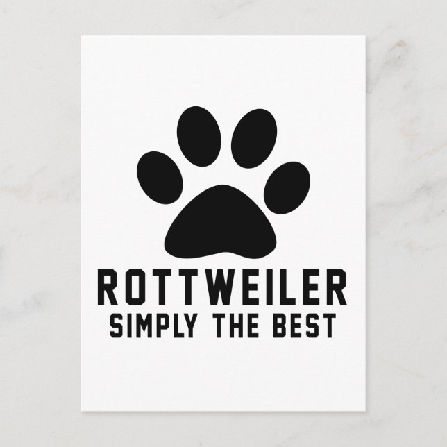 Postal Rottweiler Simplemente lo mejor (Anverso)