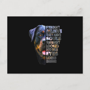 Postal Rottweiler Soul I Love Rotties Dog Lover