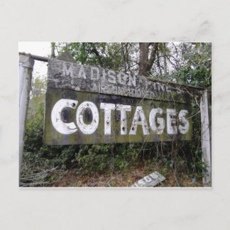 Postal Rótulo abandonado del motel