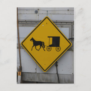Postal Rótulo Amish Crossing