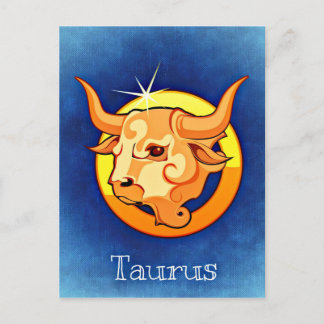 Postal Rótulo astrológico Taurus