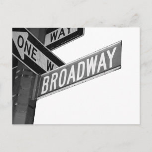 Postal Rótulo Broadway