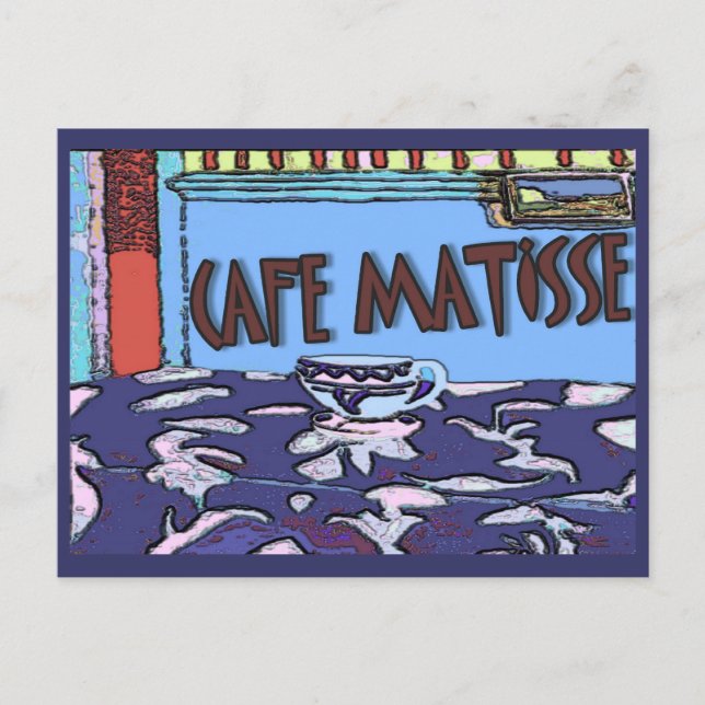 Postal Rótulo Caffee Matisse (Anverso)