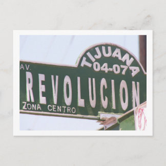 Postal Rótulo Callejero de Tijuana