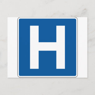 Postal Rótulo Callejero Hospitalario