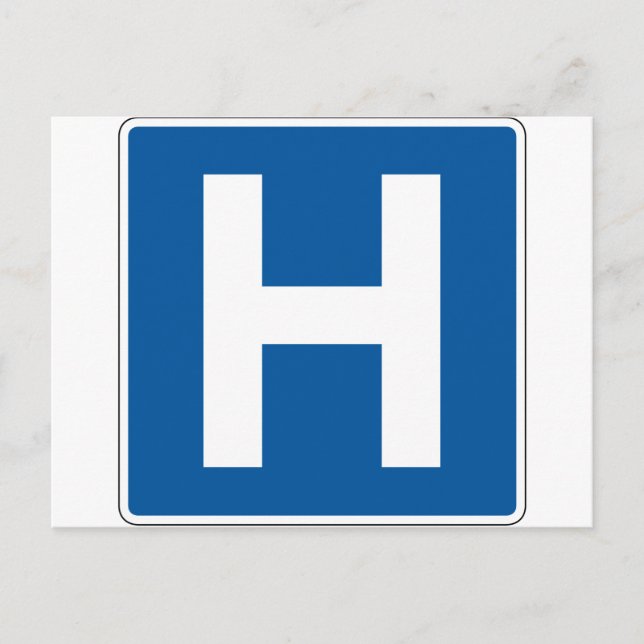 Postal Rótulo Callejero Hospitalario (Anverso)