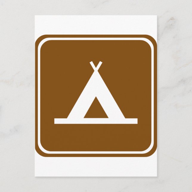 Postal Rótulo Camping Highway (Anverso)