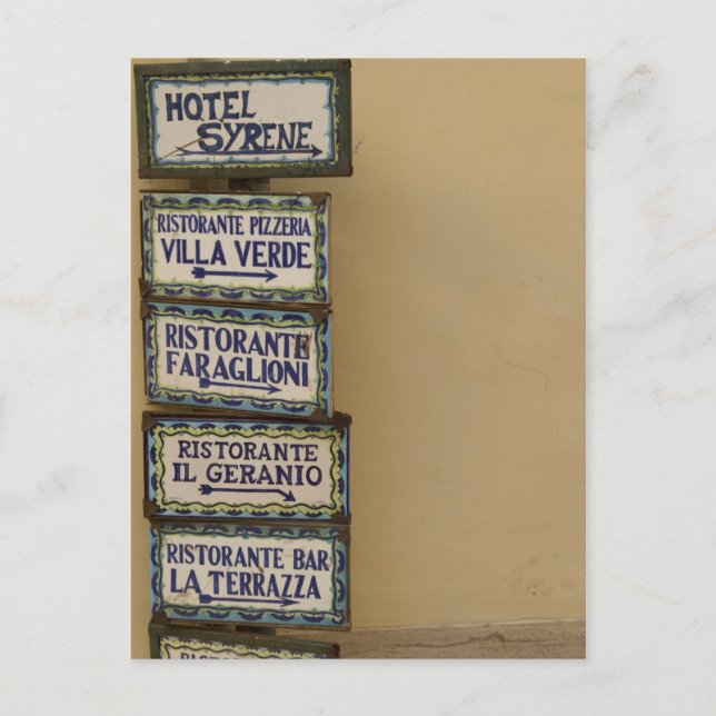 Postal Rótulo Capri (Anverso)