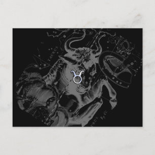 Postal Rótulo cromado como Taurus en Hevelius