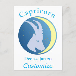 Postal Rótulo de Capricorn Thunder_Cove
