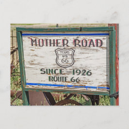 Postal Rótulo de carretera madre - Ruta 66