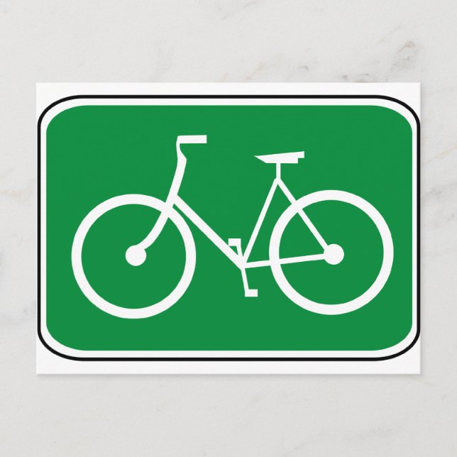 Postal Rótulo de ciclismo de época (Anverso)