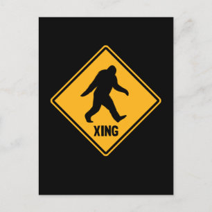 Postal Rótulo de cruce de pies gigantes