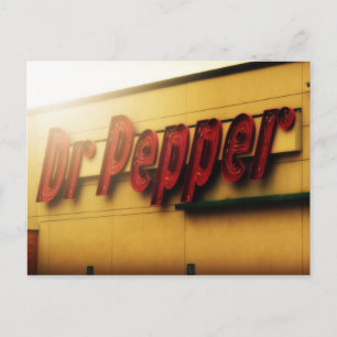 Postal Rótulo de Dr. Pepper