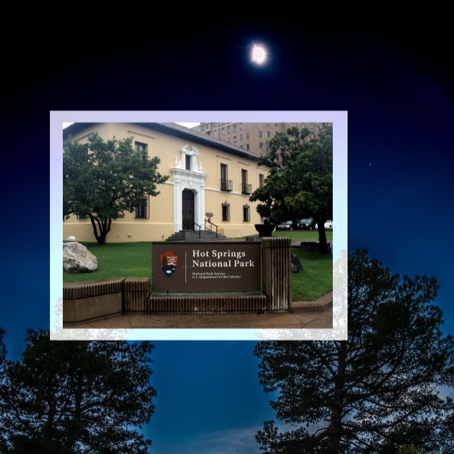 Postal Rótulo de entrada, Parque Nacional Hot Springs, Ar (Subido por el creador)