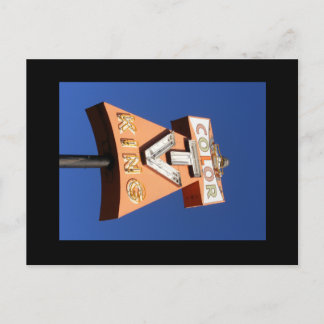 Postal Rótulo de estilo neón alto