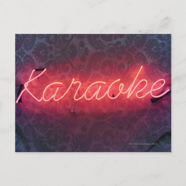 Postal Rótulo de Karaoke (Anverso)