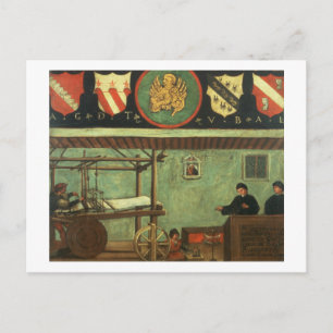 Postal Rótulo de la Asociación Veneciana de tejedores (pa
