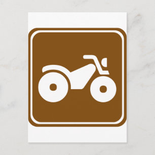 Postal Rótulo de la autopista ATV