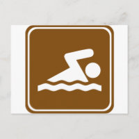 Rótulo de la autopista de natación
