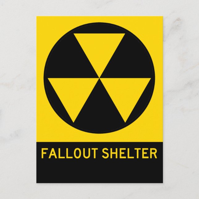 Postal Rótulo de la autopista Fallout Shelter (Anverso)