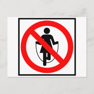 Postal Rótulo de la autopista prohibida por Jump Rope
