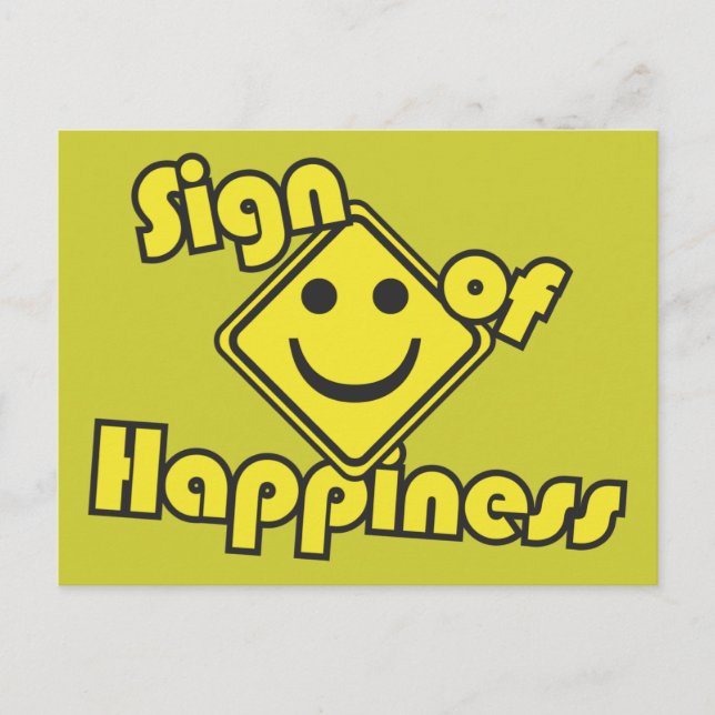 Postal Rótulo de la felicidad (Anverso)