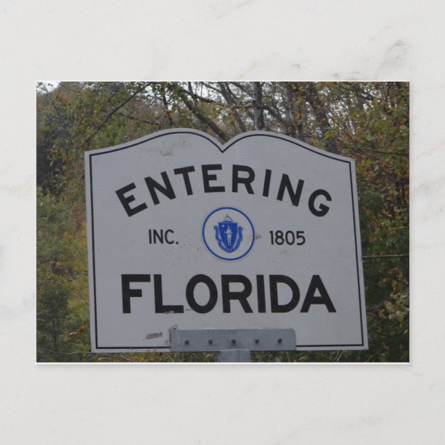Postal Rótulo de la Florida que entra (Anverso)