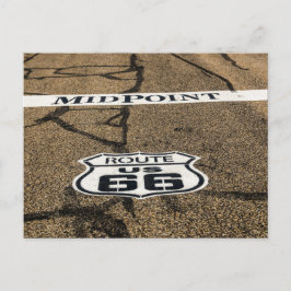 Postal Rótulo de la Ruta 66 de Midpoint - Adrian, Texas