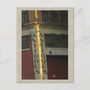 Postal Rótulo de la tienda de antigüedades de Pittsburgh