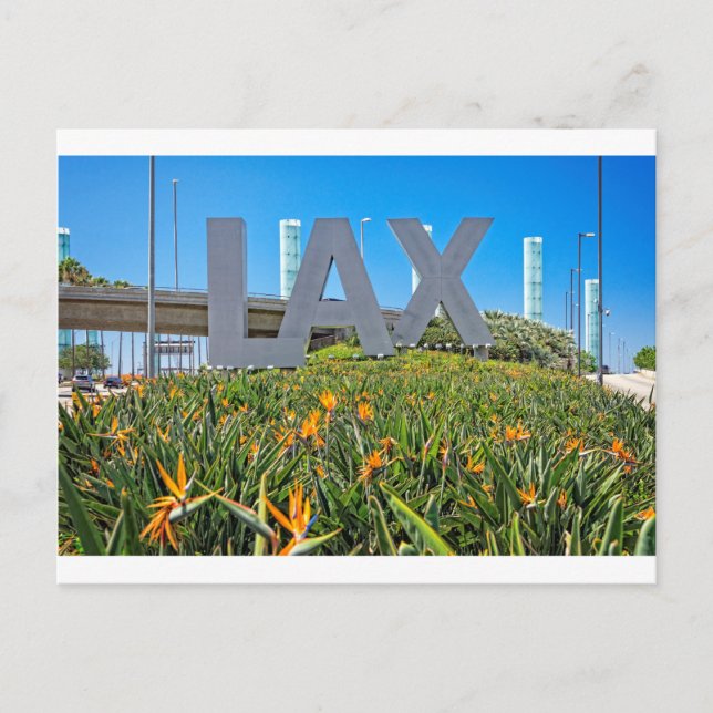 Postal Rótulo del Aeropuerto LAX (Anverso)