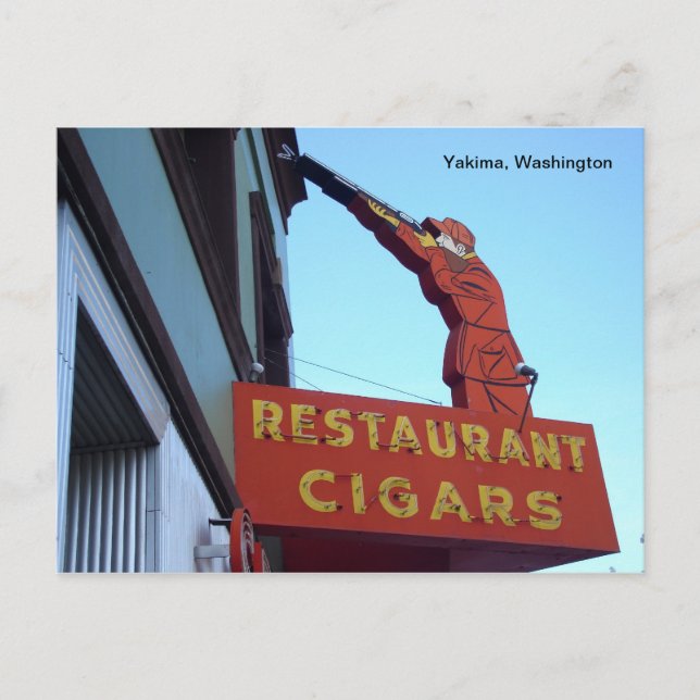 Postal Rótulo del Centro Deportivo - Yakima, Washington (Anverso)