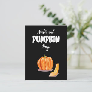 Postal Rótulo del Día Nacional de la Calabaza
