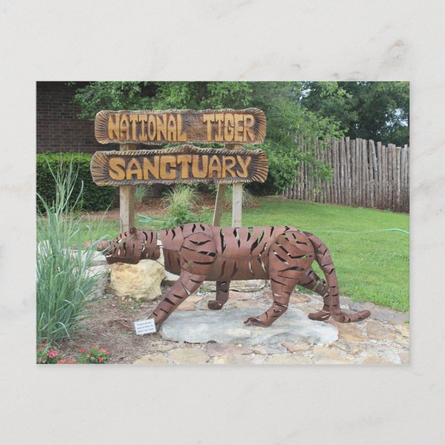 Postal Rótulo del santuario de los tigres (Anverso)