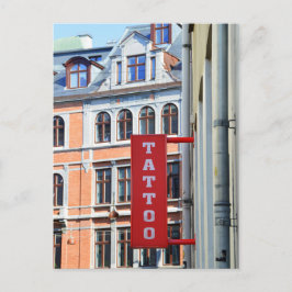 Postal Rótulo del tatuaje de Copenhague