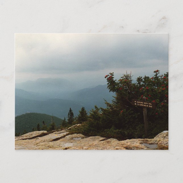 Postal Rótulo en New Hampshire Mountain Postcard (Anverso)