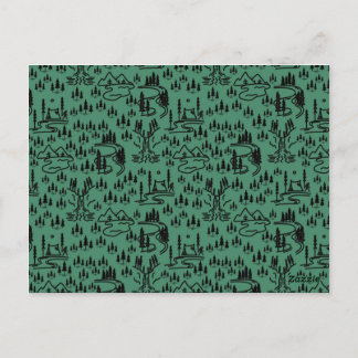 Postal Rótulo Gone Squatchin