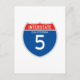 Postal Rótulo Interestatal 5 - California
