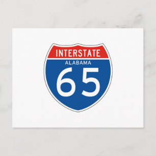 Postal Rótulo Interestatal 65 - Alabama
