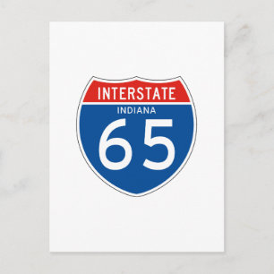 Postal Rótulo Interestatal 65 - Indiana