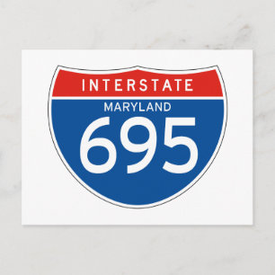 Postal Rótulo Interestatal 695 - Maryland