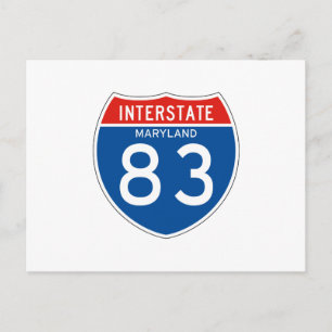 Postal Rótulo Interestatal 83 - Maryland