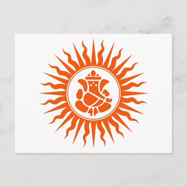 Postal Rótulo Lord Ganesha (Anverso)