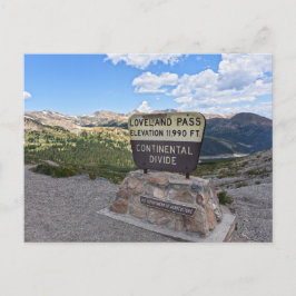 Postal Rótulo Loveland Pass, Colorado