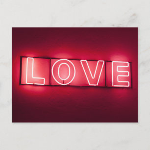 Postal Rótulo Neon 'LOVE'