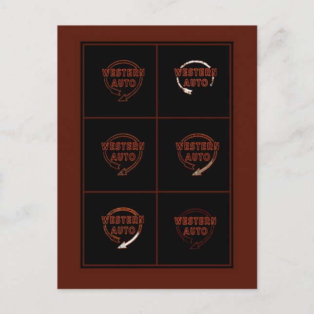 Postal Rótulo Occidental de Construcción Automática, Kans (Anverso)