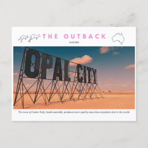 Postal Rótulo Opal City Coober Pedy