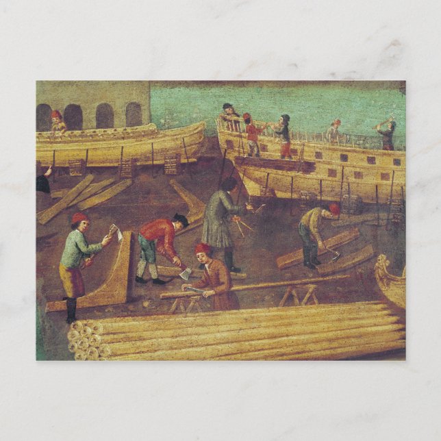 Postal Rótulo para la familia Marangoni de constructores  (Anverso)