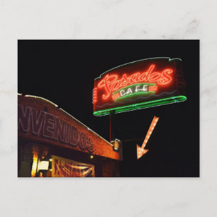 Postal Rótulo Posados Cafe Neon