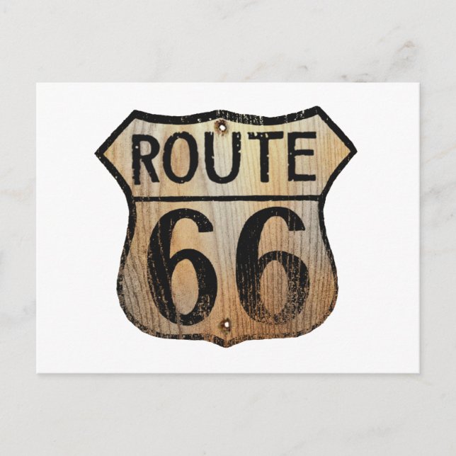 Postal Rótulo Route 66 - Varios productos (Anverso)